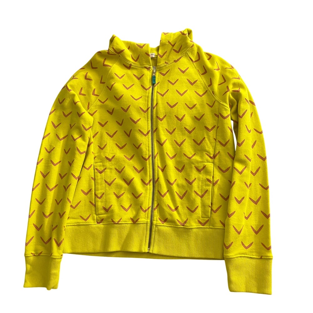 Crewcuts Everyday Yellow‎ Pineapple Print Zip Up Hoodie Jacket Kids Size 12